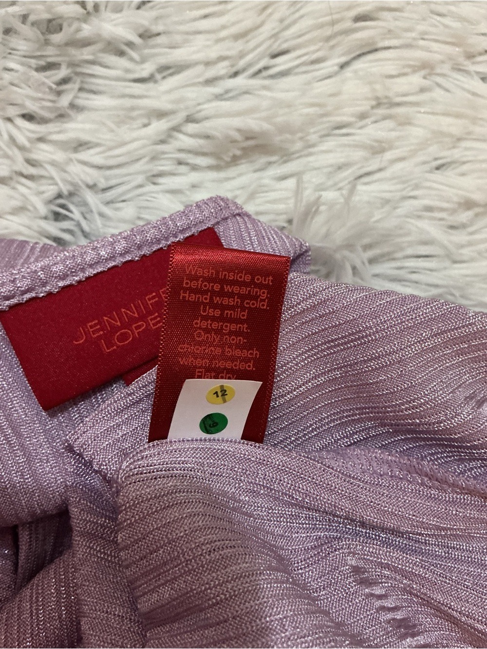 NWT Jennifer Lopez XXL soft lavendar Shimmer Ring Strap Tank Top Plus Size - Picture 3 of 11